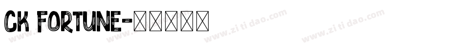 CK Fortune字体转换